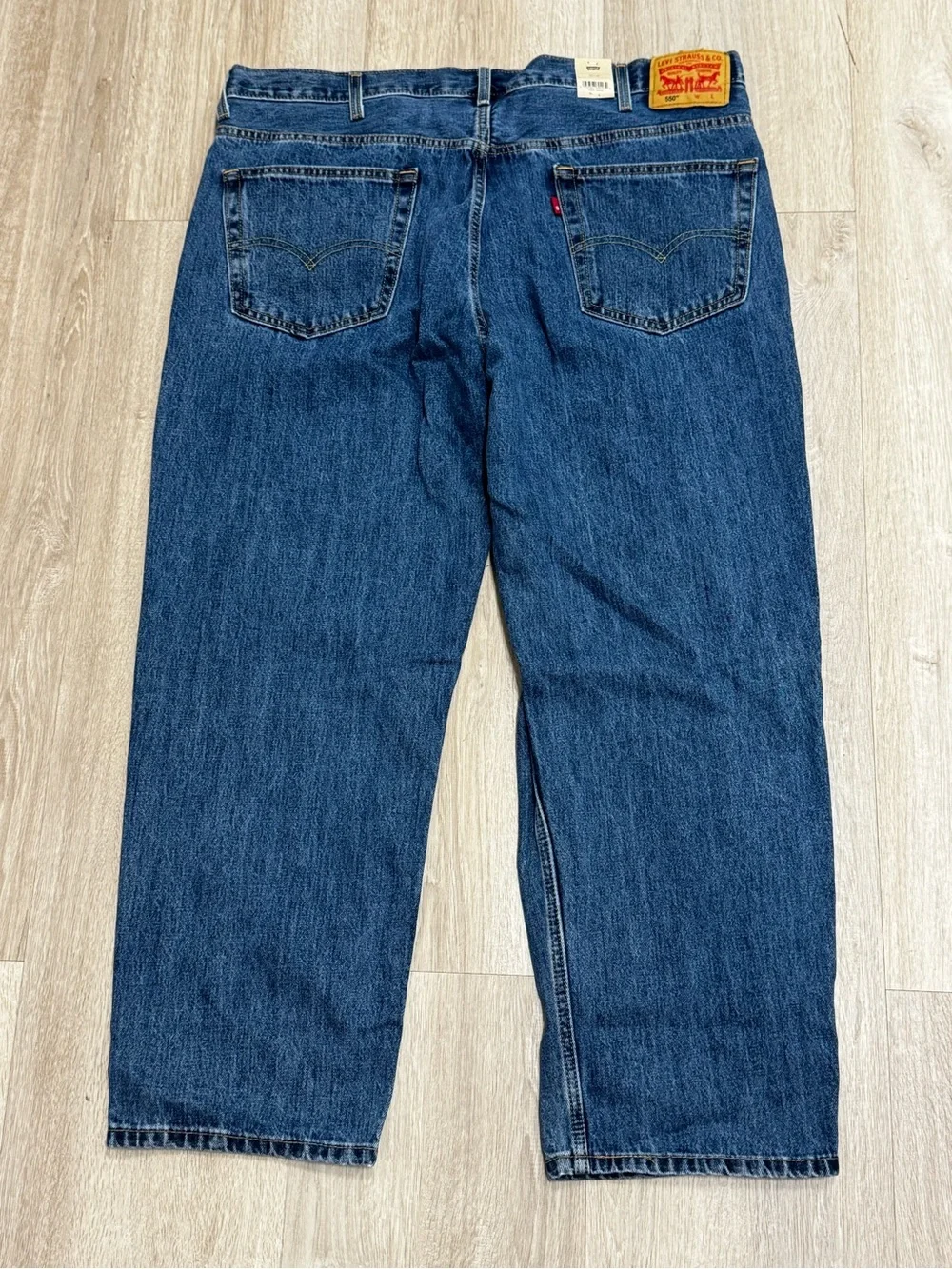 Levi’s 550 Relaxed Fit Jeans Mens 44x30 Dark Denim Tapered Leg Classic R TAB